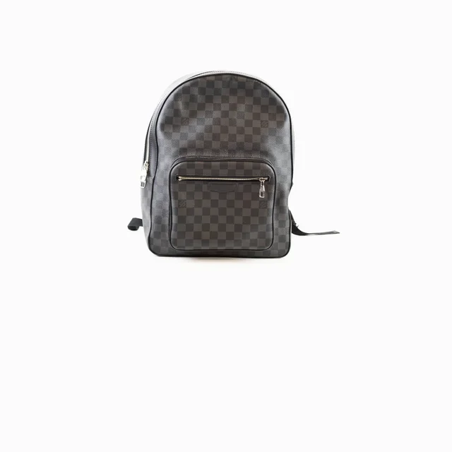Louis Vuitton Josh Damier Graphite Black/Grey Canvas Zip Backpack in Black Canvas from The Purse Affair