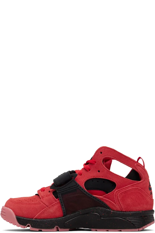 Red & Black Nike Air Trainer Huarache Sneakers, photo 3 of 3 from SSENSE