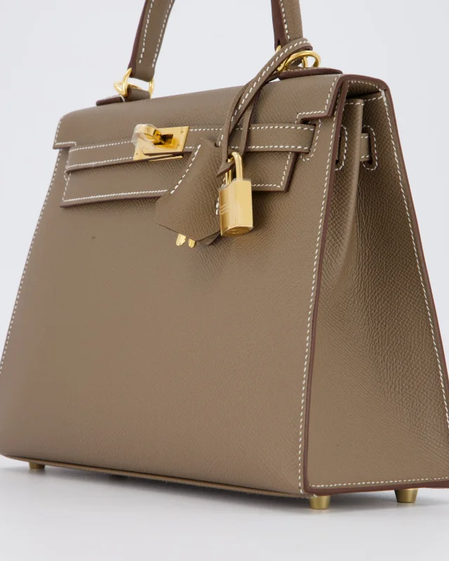 Hermès Kelly 25 Sellier in Taupe Epsom leather from Sellier, photo 10 of 23