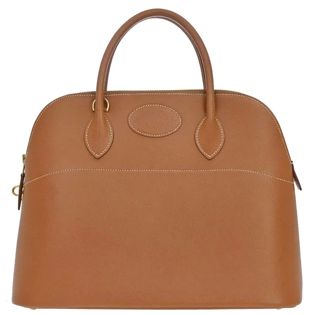 Hermès Gold Courchevel Bolide 35 Handbag in Gold from AMORE Vintage Tokyo