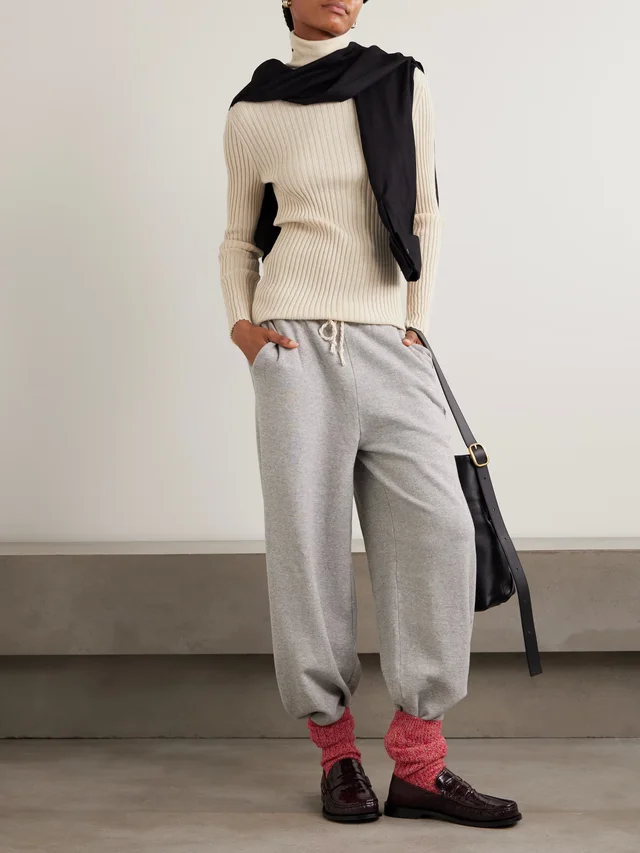 THE ELDER STATESMAN Ribbed cashmere turtleneck sweater in White, photo 2 of 2 from NET-A-PORTER (Canada)