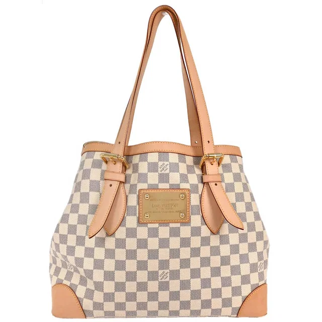 Louis Vuitton Damier Azur Hampstead MM Handbag N51206 in Canvas from AMORE Vintage Tokyo
