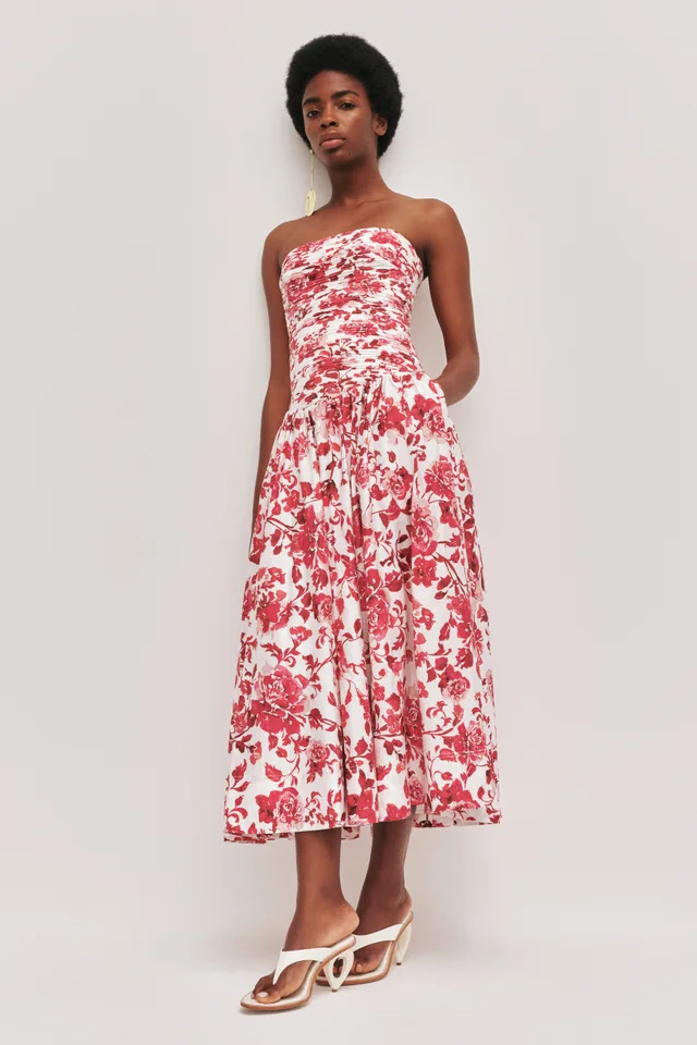 AJE Marigold Midi Dress in Pink from Aje, photo 1 of 1