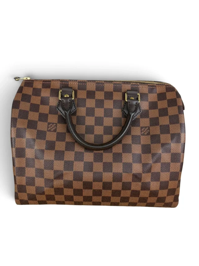 Louis Vuitton Damier Ebene Speedy 30 in Brown Coated canvas from Season 2 Consign, photo 5 of 11