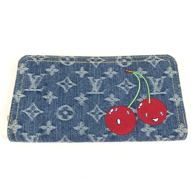 Wallet LV TM Zippy Blue in Blue Denim from The Reluxe