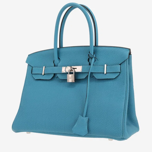 Hermès Birkin handbag, 30 cm, in blue Togo leather in Blue Togo leather from Collector Square