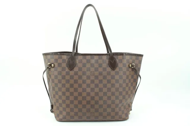 Louis Vuitton Damier Ebene Neverfull MM Tote Bag in Brown Canvas from Bagriculture