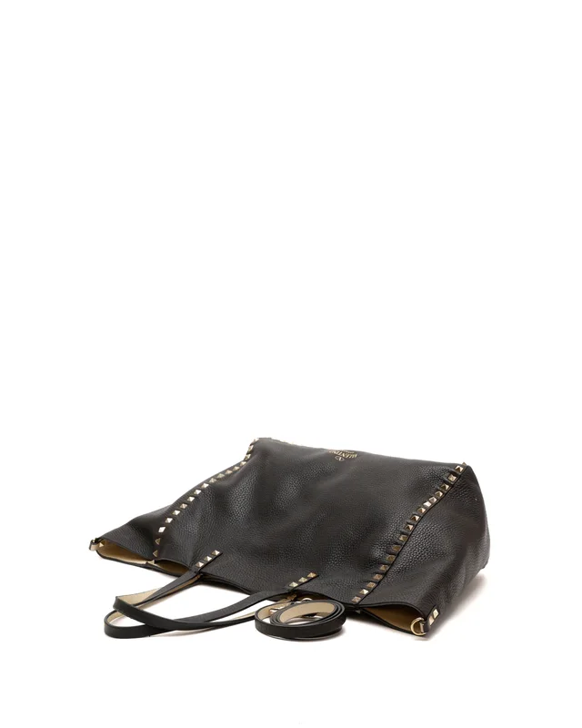 Valentino Garavani Rockstud Spike Tote Bag in Leather from A Retro Tale, photo 4 of 7