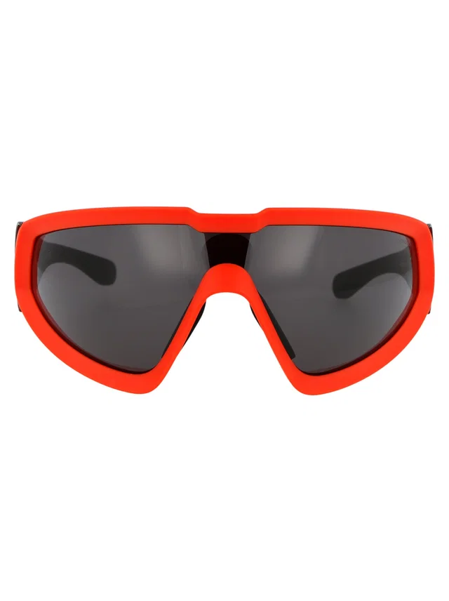 Moncler Ml0249 Acetate Shield Sunglasses — Orange in Orange from HEWI