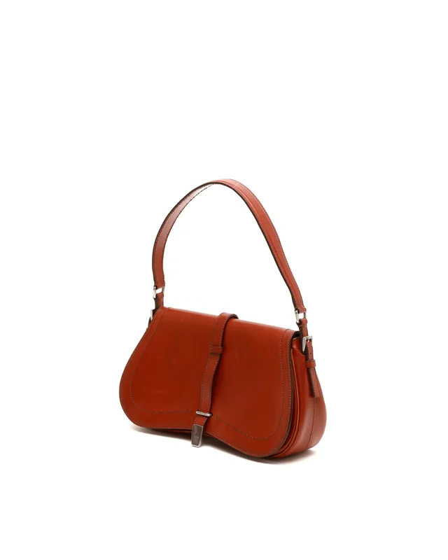Prada Vitello England Saddle Shoulder Bag in Leather from A Retro Tale, photo 2 of 8