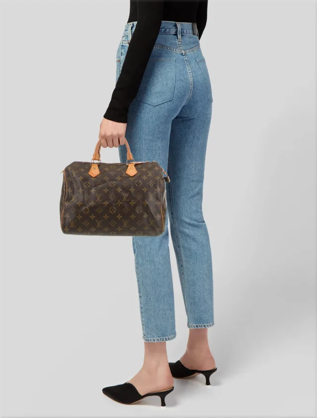 Louis Vuitton Top Handle handbags in Brown Coated canvas from The RealReal, photo 2 of 6