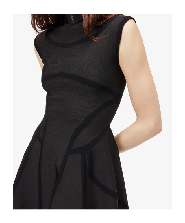 Alexander McQueen Women's Anatomical Lines Knit Mini Dress in Black, photo 5 of 5 from SENSER