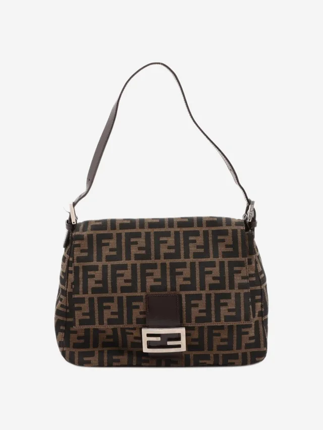 Fendi Brown Zucca Mamma Baguette bag in Brown Canvas from Sign of the Times