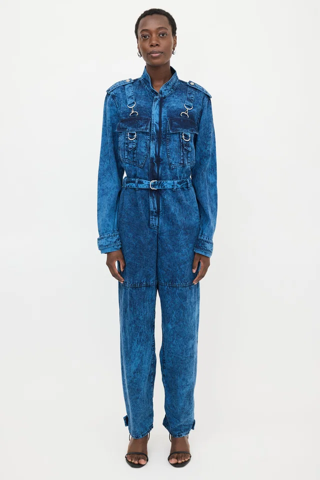 Stella McCartney Acid Wash Denim Jumpsuit in Denim from VSP Consignment