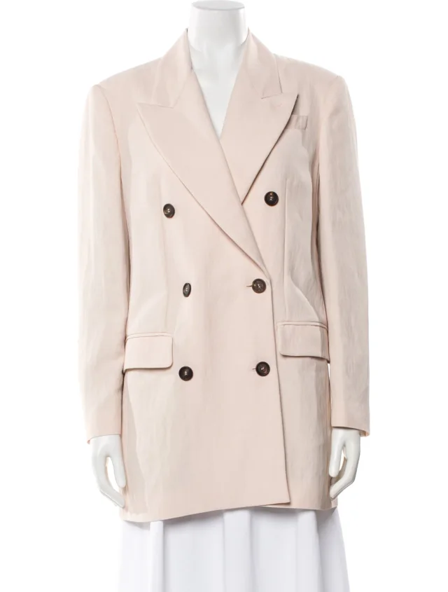 Brunello Cucinelli peacoats in pink from The RealReal