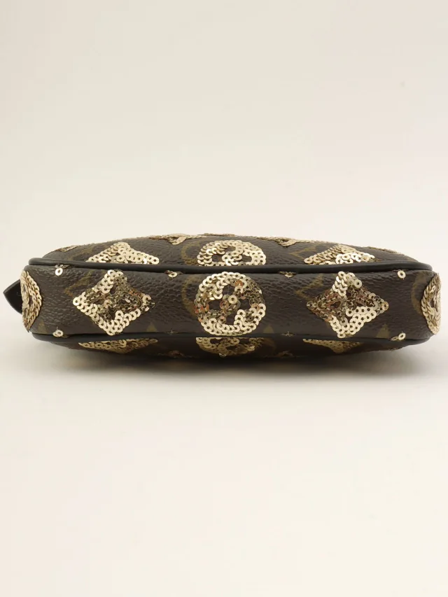 Louis Vuitton 2008 Monogram Eclipse Mini Pochette Accessoires Brown in Brown Leather from VINTAGE QOO TOKYO, photo 11 of 11