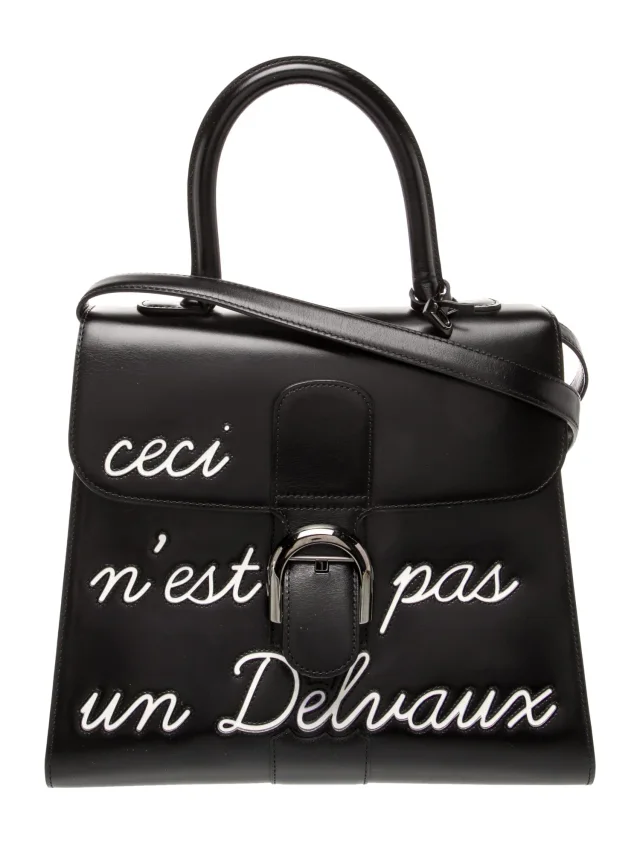 Delvaux Leather Brillant MM in black Leather from The RealReal