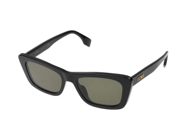 Maison Fendi Fe40185i Black Rectangular Sunglasses — Standard in Black from HEWI