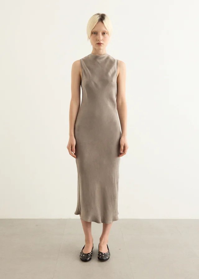Incu Collection Infinity Cowl Neck Dress in Grey from Incu, photo 1 of 1