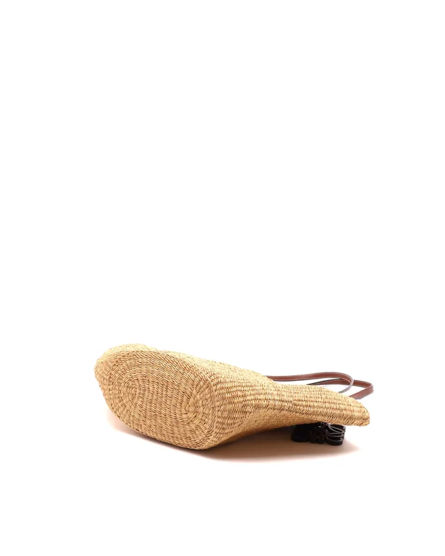 Loewe Small Shell Basket Shoulder Bag in Woven leather from A Retro Tale, photo 5 of 8