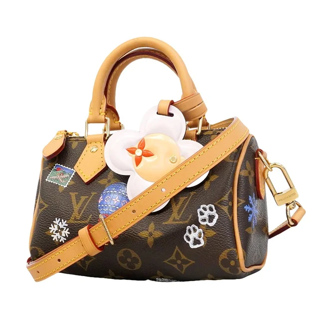 Louis Vuitton Handbag Monogram Vivienne Nano Speedy Brown 2-Way Bag in Brown from The Reluxe