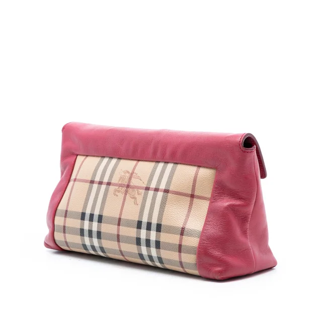 Burberry Haymarket Check Coated Canvas Leah Crossbody in Beige Coated canvas from Designer Revival, photo 2 of 8