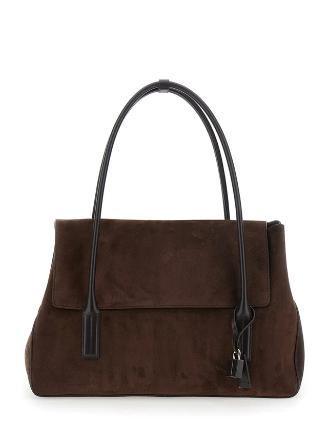 Tom Ford Shoulder Bag — Brown Calf Leather in Brown Calfskin from HEWI