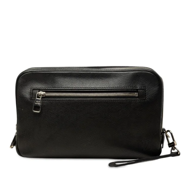 Black Louis Vuitton Taiga Neo Pavel Clutch in Black Leather from Designer Revival, photo 1 of 1