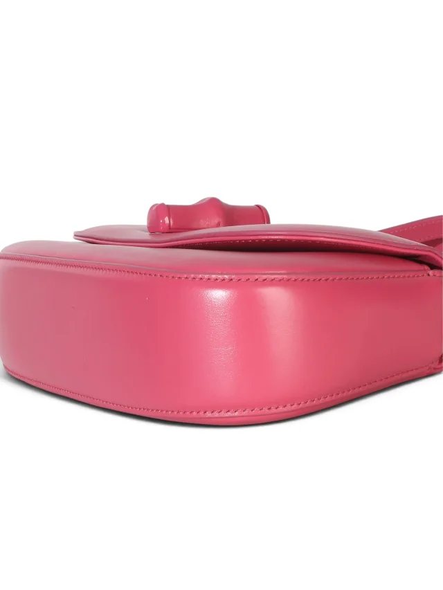 Gucci Pink Calfskin Medium Bamboo Diva Bag in Pink Calfskin from Season 2 Consign, photo 7 of 9