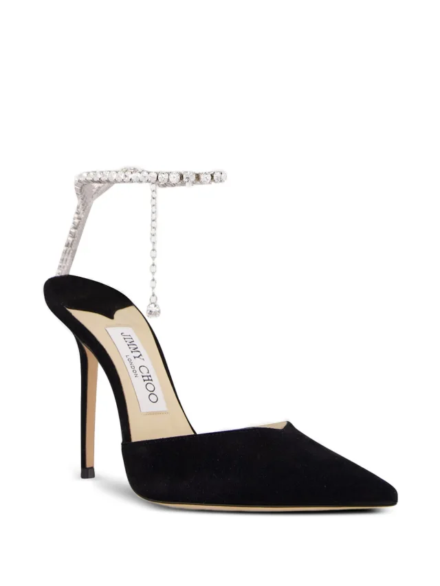 Jimmy Choo Saeda crystal-chain pumps, photo 2 of 2 from FARFETCH