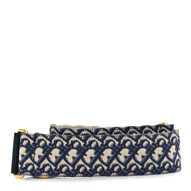 Dior Oblique Shoulder Strap Blue in Blue Coated canvas from FASHIONPHILE, photo 2 of 6
