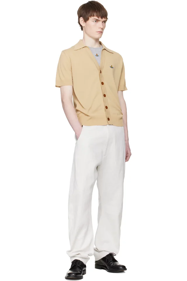Vivienne Westwood Beige Polo Cardigan, photo 4 of 4 from SSENSE