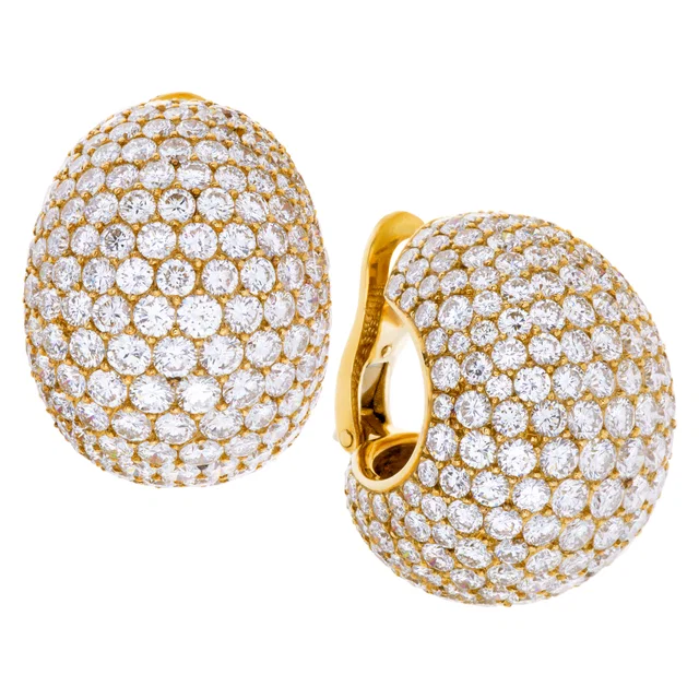 Vintage (circa 1970) Cartier "Bombee" earrings in Yellow Yellow Gold from Gray And Sons
