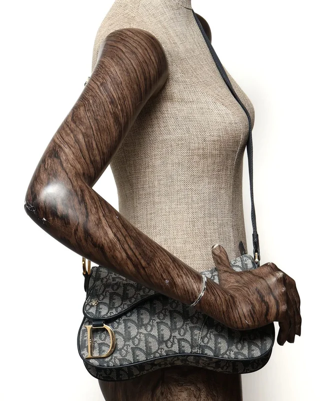 Dior Double Saddle Bag in Canvas from A Retro Tale, photo 8 of 8