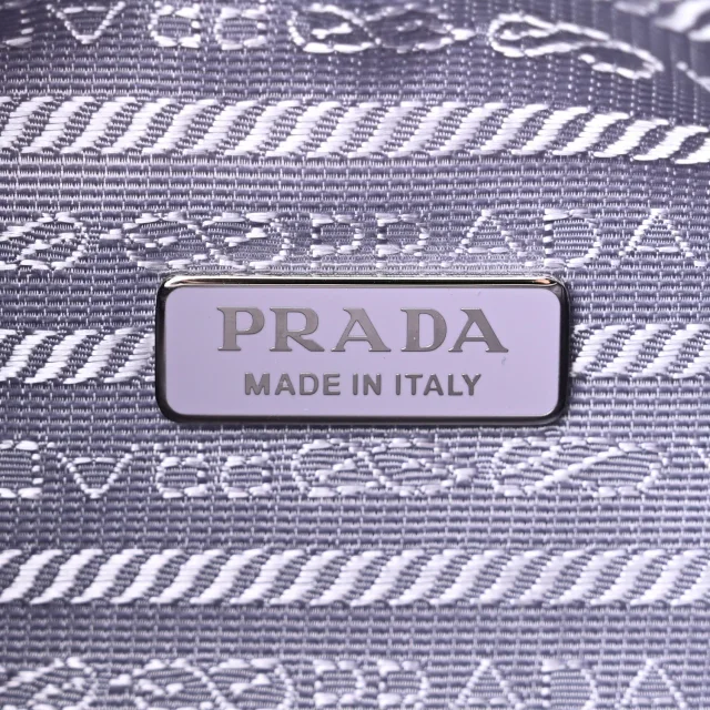 Prada Paillettes Sequin Mini Re-Edition 2000 Bag Lilium Black in Black Nylon from FASHIONPHILE, photo 6 of 9