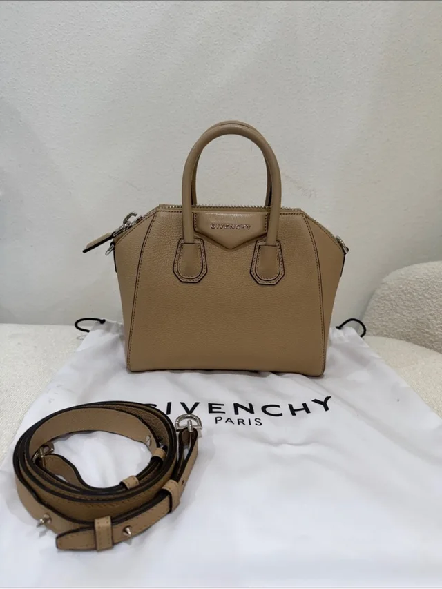 Givenchy Mini Satchel In Taupe Beige in brown|neutral Leather from Poshmark