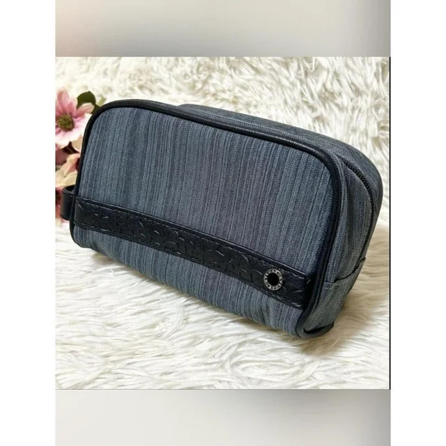 Bvlgari Men's Bag - Blue/Black in black|blue from Depop, photo 5 of 5