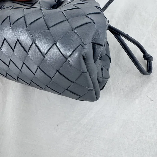 Bottega Veneta Mini Pouch On Strap Bag in intrecciato leather from Reowned, photo 9 of 9