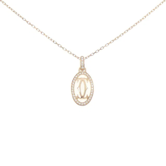 Cartier 750 Pink Gold Diamond Necklace in Pink from LuxUness