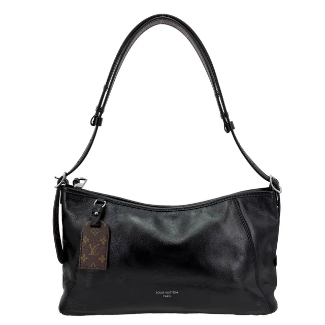Louis Vuitton Carryall Vibe East West Lambskin Leather Shoulder Bag Black in Black Lambskin from Dallas Designer Handbags
