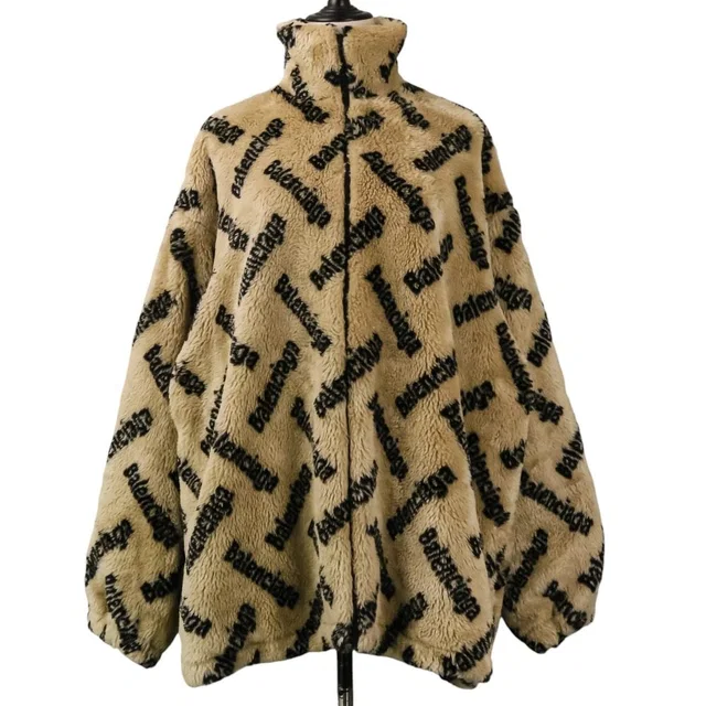 Balenciaga Logo Fleece Jacket from LuxUness