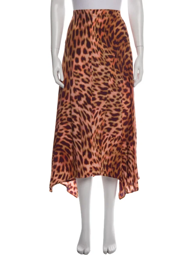 Stella McCartney Long Skirt in pink Silk from The RealReal