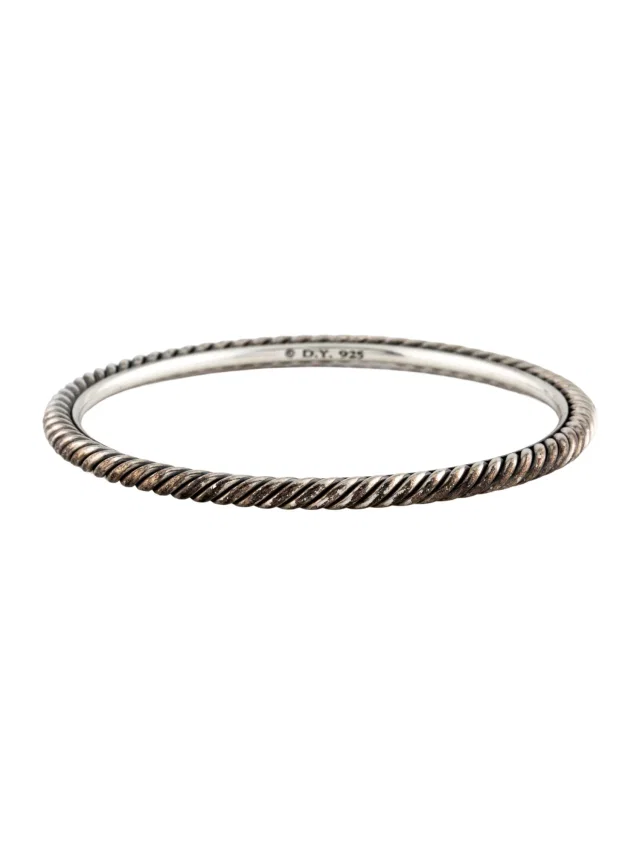 David Yurman Cable Bangle Bracelet, 7.5" in multicolor from The RealReal