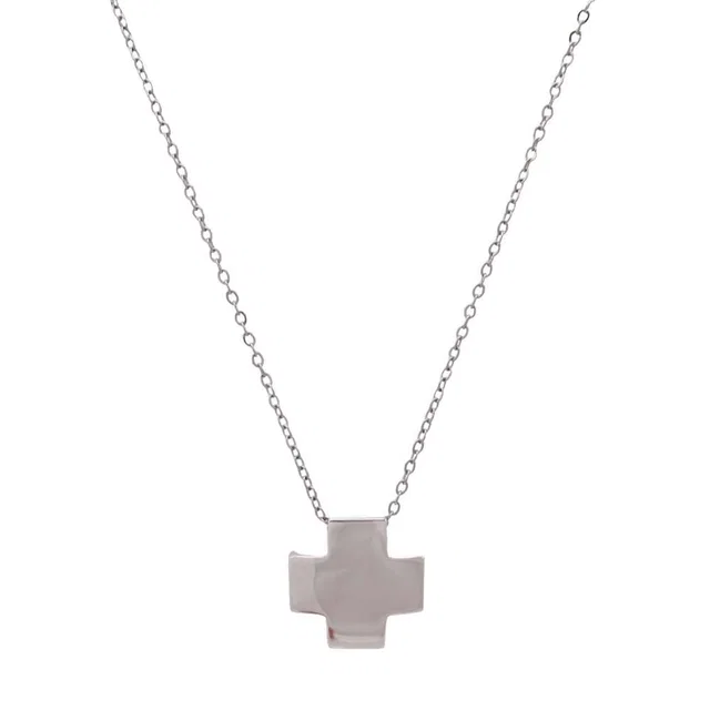 Tiffany & Co. New Roman Cross Necklace Silver in Silver from The Reluxe