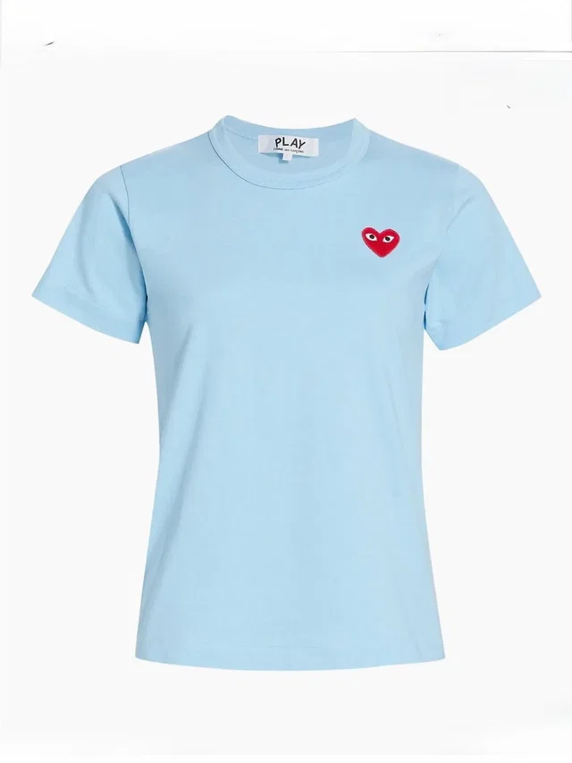 Comme des Garçons Play Heart T-Shirt Size Large in blue from Poshmark