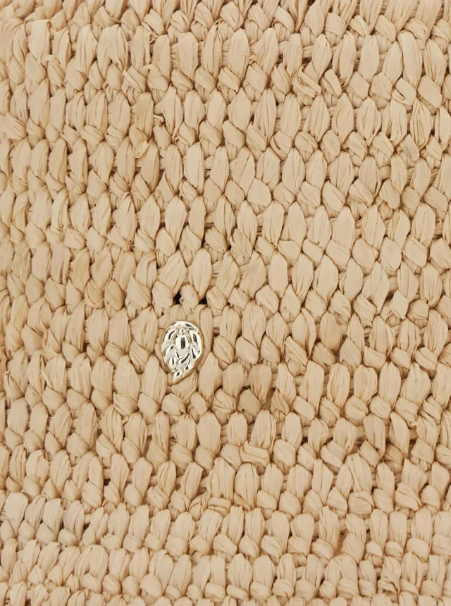 HELEN KAMINSKI Beige Bucket hat with Logo Plate on the Front in Raffia for Women in Beige 100% Raffia, photo 5 of 6 from Gaudenzi Boutique