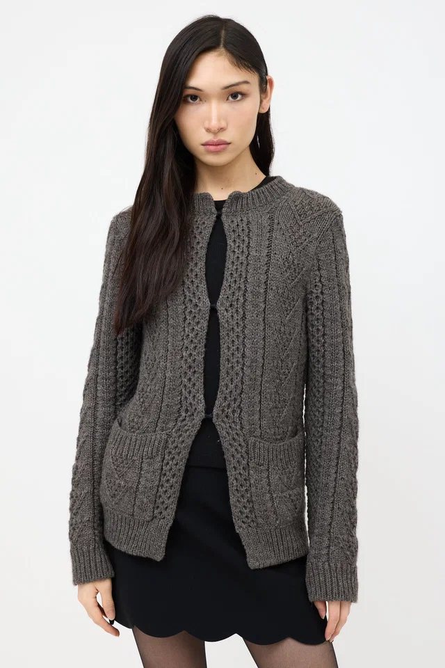 Prada Cable Knit Cardigan from VSP Consignment