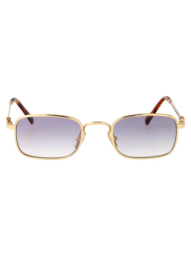 Miu Miu 0mu Metal Frame Sunglasses — Gold in Gold from HEWI