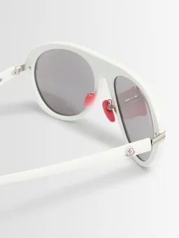 Moncler Mask sunglasses in 0% Platinum, photo 5 of 5 from LUISAVIAROMA