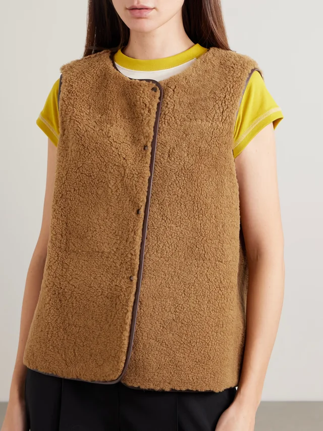 LOEWE Shearling-lined padded cotton-blend jacket in burgundy 60% Cotton 40% Polyamide, photo 7 of 7 from NET-A-PORTER (Canada)